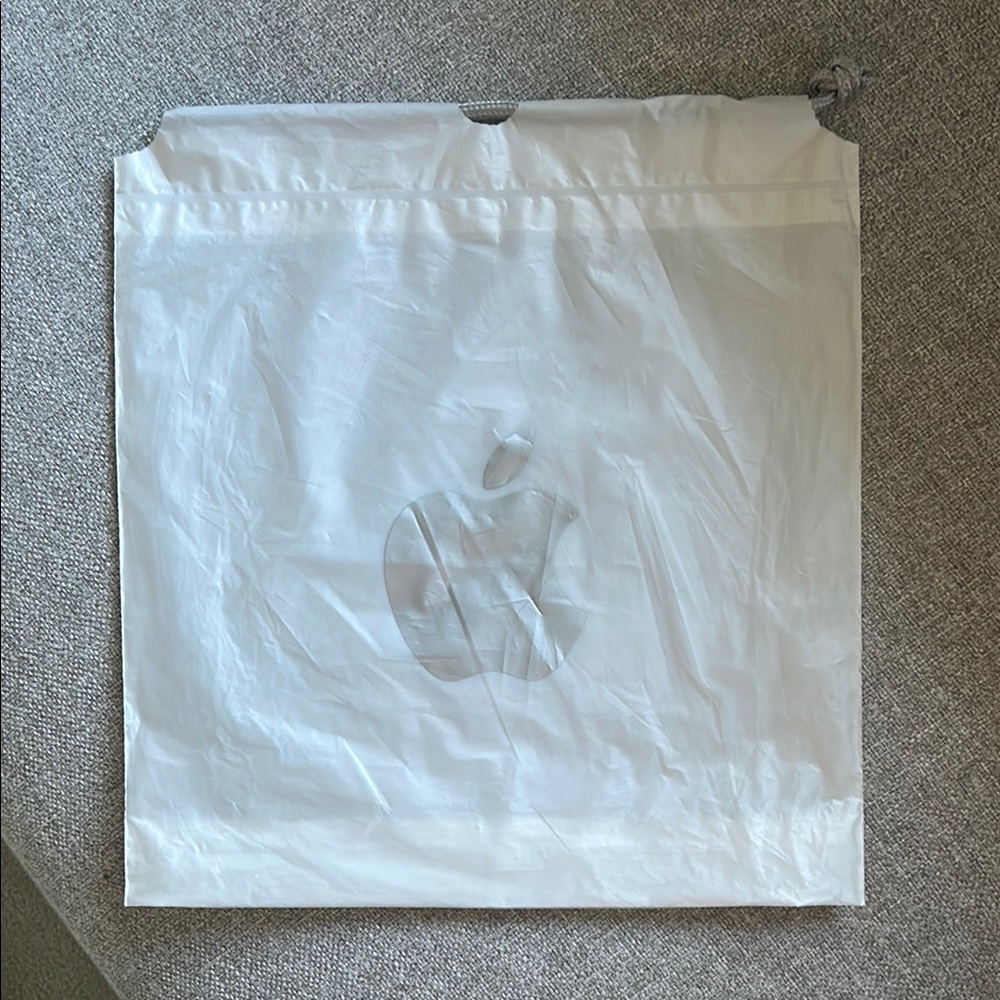 Apple White Shopping Gift Bag